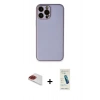 MARSİLYAN™- iPhone 13 Pro Max Kılıf Yadigar Klasik - Şeffaf Pasifik Cam Ekran Koruyucu + Pers Alüminyum Kamera Lens - KI