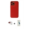 MARSİLYAN™- iPhone 13 Pro Max Kılıf Yadigar Klasik - Şeffaf Pasifik Cam Ekran Koruyucu + Pers Alüminyum Kamera Lens - KI