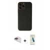 MARSİLYAN™- iPhone 13 Pro Max Kılıf Yadigar Klasik - Şeffaf Pasifik Cam Ekran Koruyucu + Pers Alüminyum Kamera Lens - GI