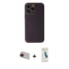MARSİLYAN™- iPhone 13 Pro Max Kılıf Yadigar Klasik - Şeffaf Pasifik Cam Ekran Koruyucu + Rainbow Kamera Lens Koruma Cam - KI
