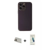 MARSİLYAN™- iPhone 13 Pro Max Kılıf Yadigar Klasik - Şeffaf Pasifik Cam Ekran Koruyucu + Rainbow Kamera Lens Koruma Cam - REGD