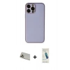 MARSİLYAN™- iPhone 13 Pro Max Kılıf Yadigar Klasik - Şeffaf Pasifik Cam Ekran Koruyucu + Rainbow Kamera Lens Koruma Cam - REGD