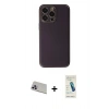 MARSİLYAN™- iPhone 13 Pro Max Kılıf Yadigar Klasik - Şeffaf Pasifik Cam Ekran Koruyucu + Rainbow Kamera Lens Koruma Cam - MR