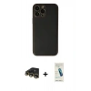 MARSİLYAN™- iPhone 13 Pro Max Kılıf Yadigar Klasik - Şeffaf Pasifik Cam Ekran Koruyucu + Raze Metal Kamera Lens - GD
