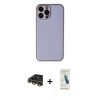 MARSİLYAN™- iPhone 13 Pro Max Kılıf Yadigar Klasik - Şeffaf Pasifik Cam Ekran Koruyucu + Raze Metal Kamera Lens - GD