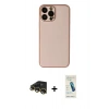 MARSİLYAN™- iPhone 13 Pro Max Kılıf Yadigar Klasik - Şeffaf Pasifik Cam Ekran Koruyucu + Raze Metal Kamera Lens - GD