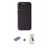MARSİLYAN™- iPhone 13 Pro Max Kılıf Yadigar Klasik - Şeffaf Pasifik Cam Ekran Koruyucu + Sarı Renkli Kamera Lens Koruma Cam