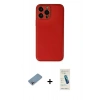 MARSİLYAN™- iPhone 13 Pro Max Kılıf Yadigar Klasik - Şeffaf Pasifik Cam Ekran Koruyucu + Shine Kamera Lens Koruma Cam - GI