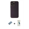 MARSİLYAN™- iPhone 13 Pro Max Kılıf Yadigar Klasik - Şeffaf Pasifik Cam Ekran Koruyucu + Shine Kamera Lens Koruma Cam - GI