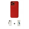 MARSİLYAN™- iPhone 13 Pro Max Kılıf Yadigar Klasik - Şeffaf Pasifik Cam Ekran Koruyucu + Shine Kamera Lens - GD