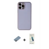 MARSİLYAN™- iPhone 13 Pro Max Kılıf Yadigar Klasik - Şeffaf Pasifik Cam Ekran Koruyucu + Shine Kamera Lens Koruma Cam - GI