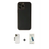 MARSİLYAN™- iPhone 13 Pro Max Kılıf Yadigar Klasik - Şeffaf Pasifik Cam Ekran Koruyucu + Shine Kamera Lens - GD