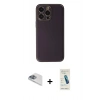 MARSİLYAN™- iPhone 13 Pro Max Kılıf Yadigar Klasik - Şeffaf Pasifik Cam Ekran Koruyucu + Sierra Blue Pers Alüminyum Kamera Lens