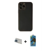 MARSİLYAN™- iPhone 13 Pro Max Kılıf Yadigar Klasik - Siyah 18D Cam Ekran Koruyucu + Rainbow Kamera Lens Koruma Cam - MI