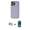 MARSİLYAN™- iPhone 13 Pro Max Kılıf Yadigar Klasik - Siyah 18D Cam Ekran Koruyucu + Rainbow Kamera Lens Koruma Cam - REGD