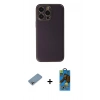 MARSİLYAN™- iPhone 13 Pro Max Kılıf Yadigar Klasik - Siyah 18D Cam Ekran Koruyucu + Shine Kamera Lens Koruma Cam - GI