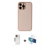 MARSİLYAN™- iPhone 13 Pro Max Kılıf Yadigar Klasik - Siyah 3D Antistatik Cam Ekran Koruyucu + Shine Kamera Lens - GD
