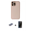 MARSİLYAN™- iPhone 13 Pro Max Kılıf Yadigar Klasik - Siyah 3D Antistatik Hayalet Cam Ekran Koruyucu + Renkli Kamera Lens Koruma Cam - PE