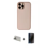 MARSİLYAN™- iPhone 13 Pro Max Kılıf Yadigar Klasik - Siyah 3D Antistatik Hayalet Cam Ekran Koruyucu + Rainbow Kamera Lens Koruma Cam - BZ