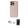 MARSİLYAN™- iPhone 13 Pro Max Kılıf Yadigar Klasik - Siyah 3D Antistatik Hayalet Cam Ekran Koruyucu + Pers Alüminyum Kamera Lens - SABE