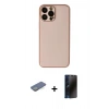 MARSİLYAN™- iPhone 13 Pro Max Kılıf Yadigar Klasik - Siyah 3D Antistatik Hayalet Cam Ekran Koruyucu + Renkli Kamera Lens Koruma Cam - YL