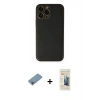 MARSİLYAN™- iPhone 13 Pro Max Kılıf Yadigar Klasik - Siyah 6D Mat Seramik Hayalet Nano Ekran Koruyucu + Shine Kamera Lens Koruma Cam - GI