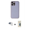 MARSİLYAN™- iPhone 13 Pro Max Kılıf Yadigar Klasik - Siyah 6D Mat Seramik Hayalet Nano Ekran Koruyucu + Pers Alüminyum Kamera Lens - LT