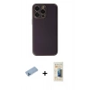 MARSİLYAN™- iPhone 13 Pro Max Kılıf Yadigar Klasik - Siyah 6D Mat Seramik Hayalet Nano Ekran Koruyucu + Mavi Shine Kamera Lens Koruma Cam