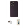 MARSİLYAN™- iPhone 13 Pro Max Kılıf Yadigar Klasik - Siyah 6D Mat Seramik Hayalet Nano Ekran Koruyucu + Pers Alüminyum Kamera Lens - GD