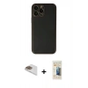 MARSİLYAN™- iPhone 13 Pro Max Kılıf Yadigar Klasik - Siyah 6D Mat Seramik Hayalet Nano Ekran Koruyucu + Pers Alüminyum Kamera Lens - GD