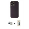 MARSİLYAN™- iPhone 13 Pro Max Kılıf Yadigar Klasik - Siyah 6D Mat Seramik Hayalet Nano Ekran Koruyucu + Rainbow Kamera Lens Koruma Cam - MI