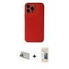 MARSİLYAN™- iPhone 13 Pro Max Kılıf Yadigar Klasik - Siyah 6D Mat Seramik Hayalet Nano Ekran Koruyucu + Rainbow Kamera Lens Koruma Cam - REGD