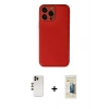 MARSİLYAN™- iPhone 13 Pro Max Kılıf Yadigar Klasik - Siyah 6D Mat Seramik Hayalet Nano Ekran Koruyucu + Shine Kamera Lens - GD
