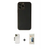 MARSİLYAN™- iPhone 13 Pro Max Kılıf Yadigar Klasik - Siyah 6D Mat Seramik Hayalet Nano Ekran Koruyucu + Shine Kamera Lens - GD