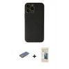 MARSİLYAN™- iPhone 13 Pro Max Kılıf Yadigar Klasik - Siyah 6D Mat Seramik Hayalet Nano Ekran Koruyucu + Renkli Kamera Lens Koruma Cam - YL