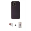 MARSİLYAN™- iPhone 13 Pro Max Kılıf Yadigar Klasik - Siyah Bilvis 3D Cam Ekran Koruyucu + Pers Alüminyum Kamera Lens - KI