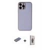 MARSİLYAN™- iPhone 13 Pro Max Kılıf Yadigar Klasik - Siyah Bilvis 3D Cam Ekran Koruyucu + Renkli Kamera Lens Koruma Cam - MI