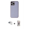 MARSİLYAN™- iPhone 13 Pro Max Kılıf Yadigar Klasik - Siyah Bilvis 3D Cam Ekran Koruyucu + Pers Alüminyum Kamera Lens - SABE