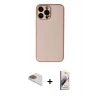 MARSİLYAN™- iPhone 13 Pro Max Kılıf Yadigar Klasik - Siyah Bilvis 3D Mat Cam Ekran Koruyucu + Pers Alüminyum Kamera Lens - GD