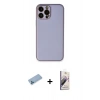 MARSİLYAN™- iPhone 13 Pro Max Kılıf Yadigar Klasik - Siyah Bilvis 3D Mat Cam Ekran Koruyucu + Shine Kamera Lens Koruma Cam - MI
