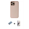 MARSİLYAN™- iPhone 13 Pro Max Kılıf Yadigar Klasik - Siyah Bilvis 3D Mat Cam Ekran Koruyucu + Shine Kamera Lens Koruma Cam - PE