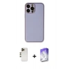 MARSİLYAN™- iPhone 13 Pro Max Kılıf Yadigar Klasik - Siyah Bilvis 5in1 3D Magic Cam Ekran Koruyucu + Gold Shine Kamera Lens