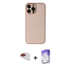 MARSİLYAN™- iPhone 13 Pro Max Kılıf Yadigar Klasik - Siyah Bilvis 5in1 3D Magic Cam Ekran Koruyucu + Pers Alüminyum Kamera Lens - KI