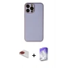 MARSİLYAN™- iPhone 13 Pro Max Kılıf Yadigar Klasik - Siyah Bilvis 5in1 3D Magic Cam Ekran Koruyucu + Pers Alüminyum Kamera Lens - KI