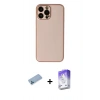 MARSİLYAN™- iPhone 13 Pro Max Kılıf Yadigar Klasik - Siyah Bilvis 5in1 3D Magic Cam Ekran Koruyucu + Mavi Shine Kamera Lens Koruma Cam
