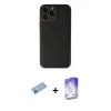 MARSİLYAN™- iPhone 13 Pro Max Kılıf Yadigar Klasik - Siyah Bilvis 5in1 3D Magic Cam Ekran Koruyucu + Mavi Shine Kamera Lens Koruma Cam