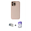 MARSİLYAN™- iPhone 13 Pro Max Kılıf Yadigar Klasik - Siyah Bilvis 5in1 3D Magic Cam Ekran Koruyucu + Rainbow Kamera Lens Koruma Cam - MI