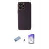 MARSİLYAN™- iPhone 13 Pro Max Kılıf Yadigar Klasik - Siyah Bilvis 5in1 3D Magic Cam Ekran Koruyucu + Mavi Shine Kamera Lens Koruma Cam