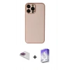 MARSİLYAN™- iPhone 13 Pro Max Kılıf Yadigar Klasik - Siyah Bilvis 5in1 3D Magic Cam Ekran Koruyucu + Pers Alüminyum Kamera Lens - GI