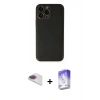 MARSİLYAN™- iPhone 13 Pro Max Kılıf Yadigar Klasik - Siyah Bilvis 5in1 3D Magic Cam Ekran Koruyucu + Pers Alüminyum Kamera Lens - GI